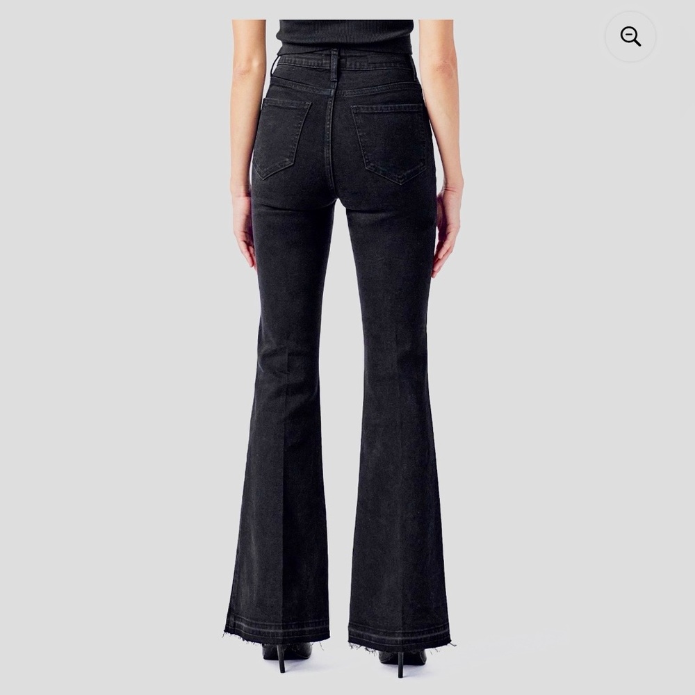 Cello - Black Bell Bottom High Rise Jeans - NWOT! - Picture 2 of 9
